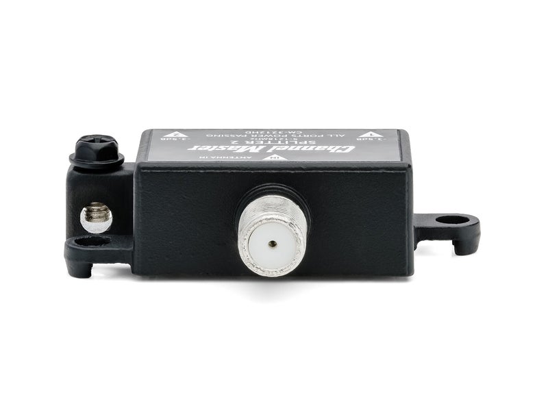 Channel Master Splitter 2 | 2-Way Splitter Distributes Digital HDTV Antenna Signal to 2 TVs, One Input and Two Outputs, Power Passing for Preamplifiers and Boosters, Low-Loss Design, Indoor/Outdoor - Image 5